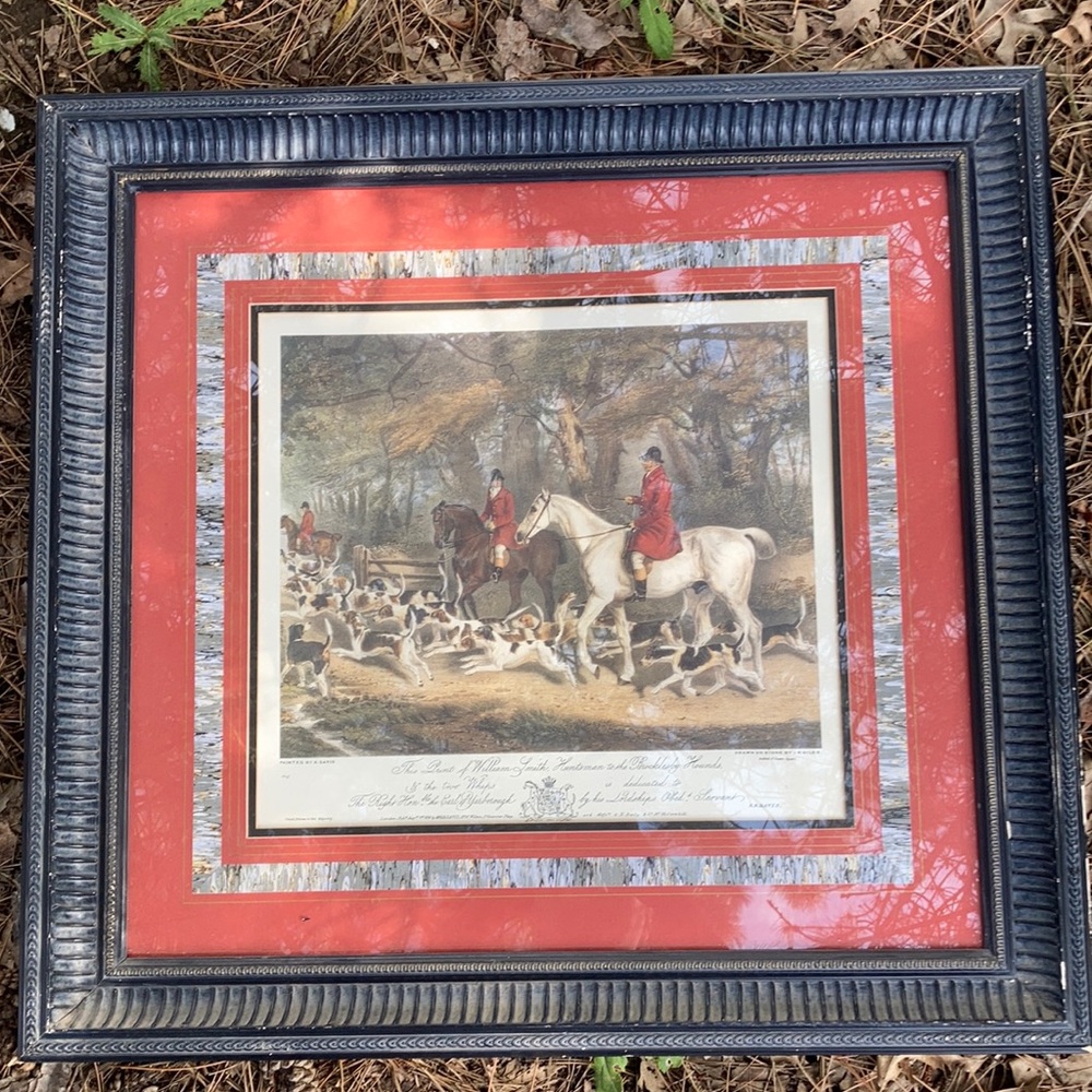 “William Smith, Huntsman to the Brocklesby Hounds" by Richard B. Davis Framed